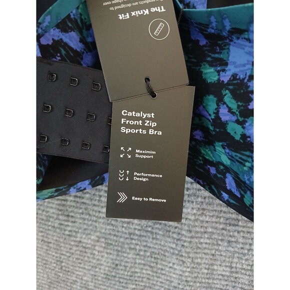 Knix Sports Bra Size 7 (36DD, 38DD, 36E) Catalyst Front Zip High Impact Wireless - Picture 7 of 11